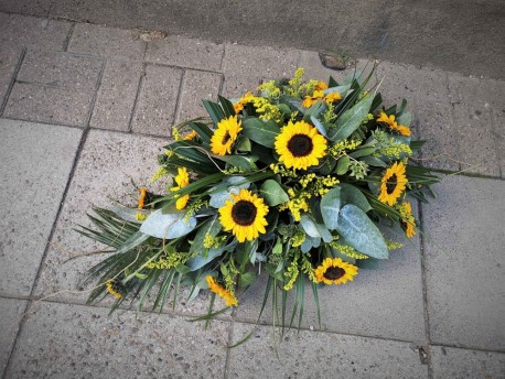 Funeral Sunflower spray